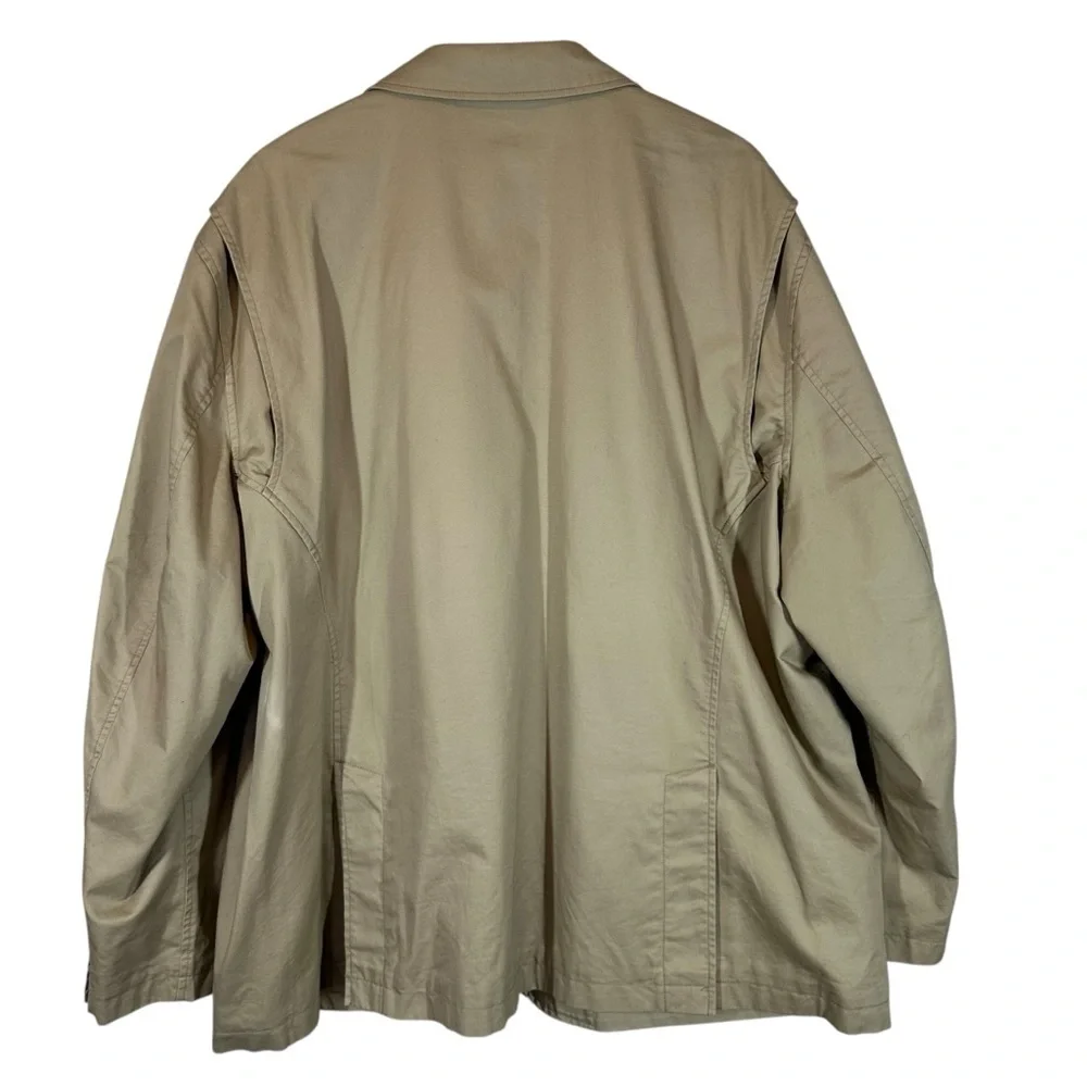 DULUTH Men's 3 XL 2 Button Sports Blazer Jacket Kahki Cotton